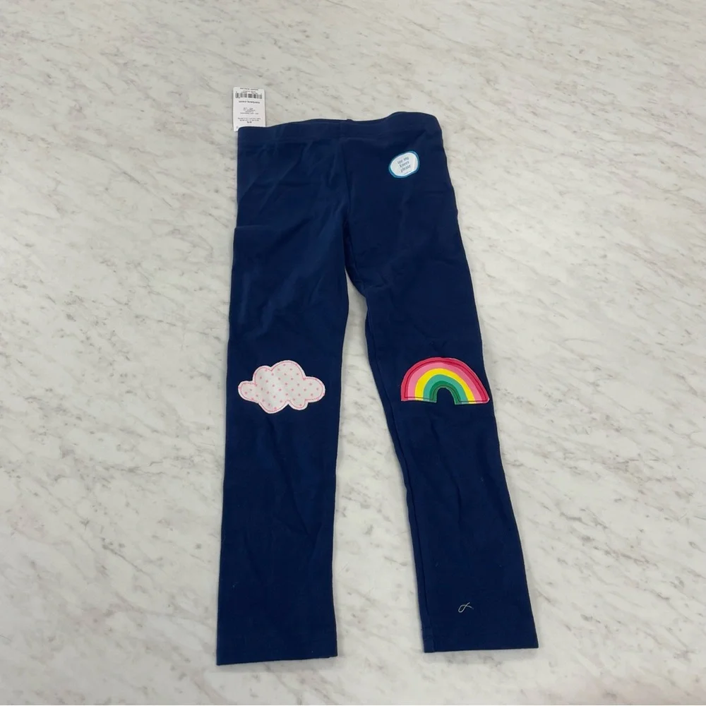 Carter's Navy Leggings with Rainbow and Cloud Accents